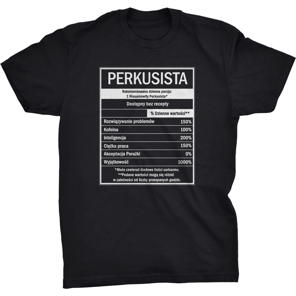 Etykieta GDA Perkusista Koszulka Dla Perkusisty