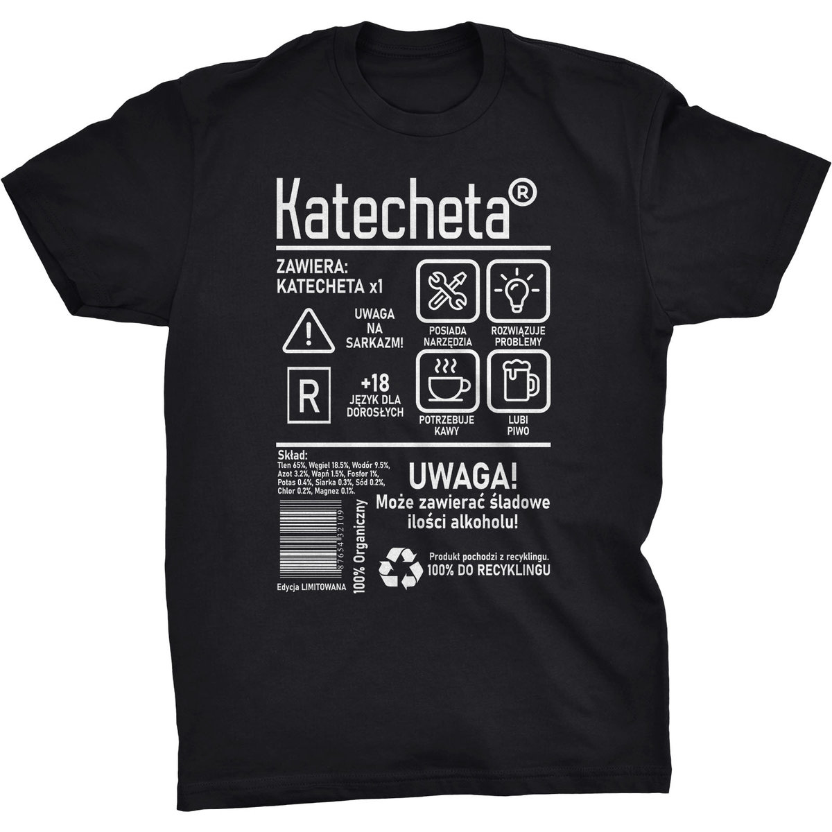 Katecheta Etykieta Koszulka Prezent Dla Katechety