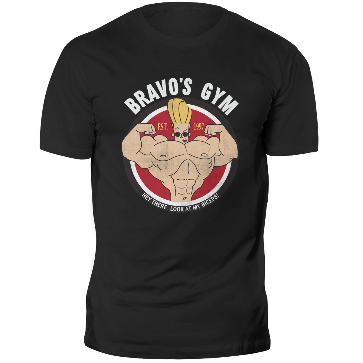 Johny Bravo Gym Koszulka Na Trening Siłownię