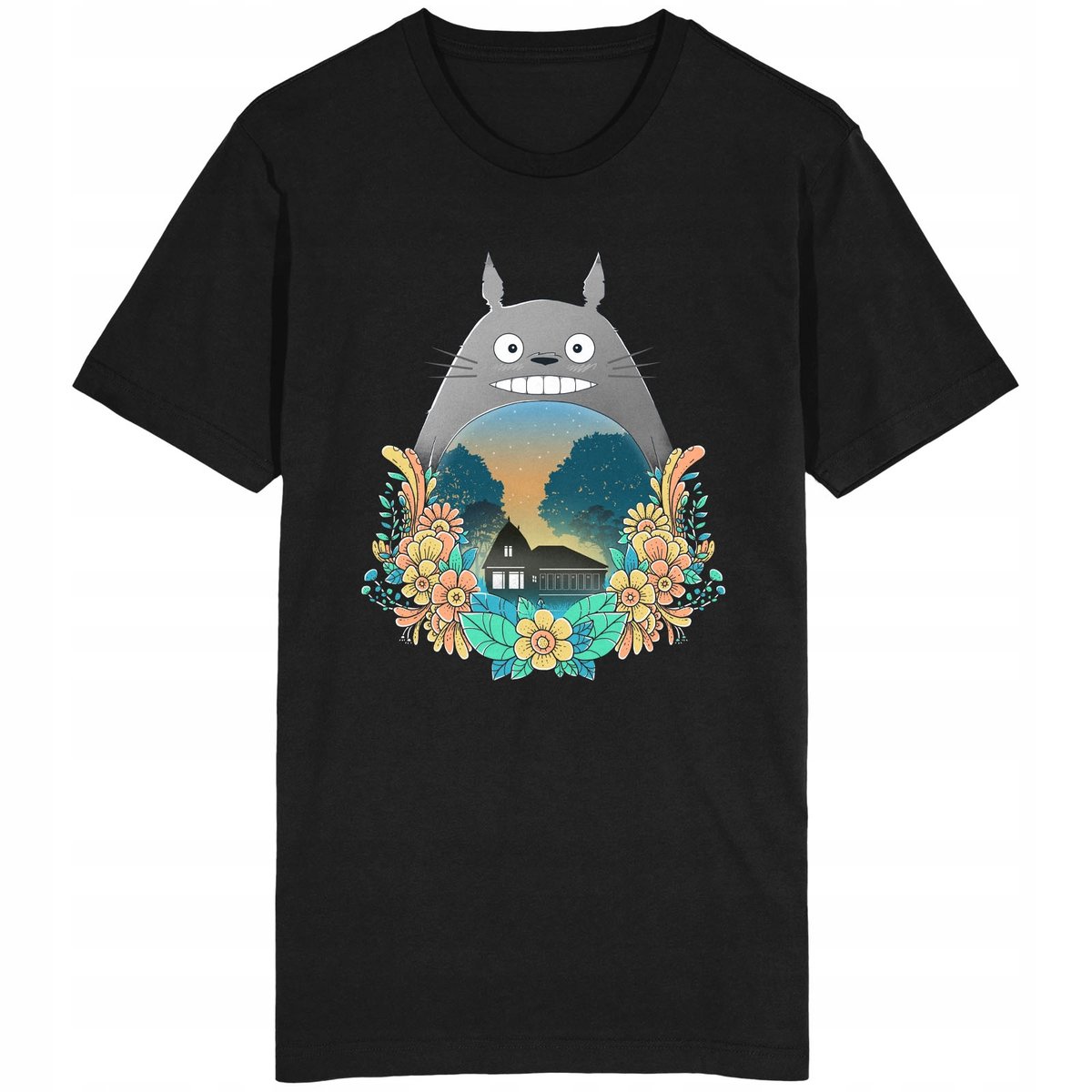 Mój Sąsiad Totoro Koszulka Anime Manga Japonia Art