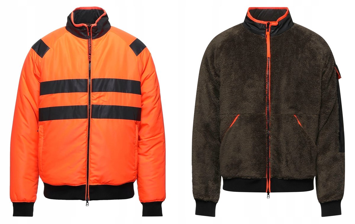 EA7 EMPORIO ARMANI DWUSTRONNA KURTKA MĘSKA L