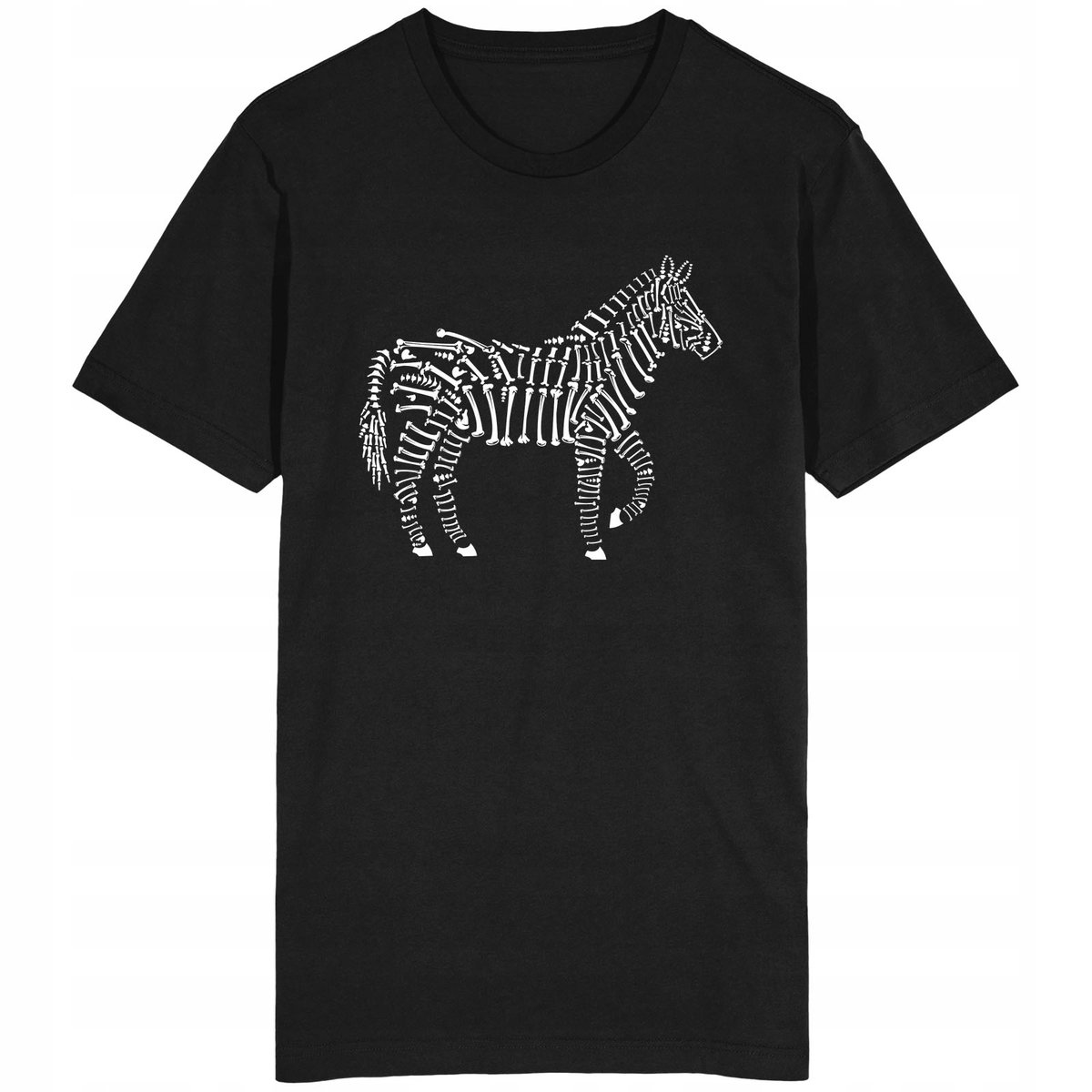 Zebra Szkielet Koszulka Kości Czaszka Zwierzęta