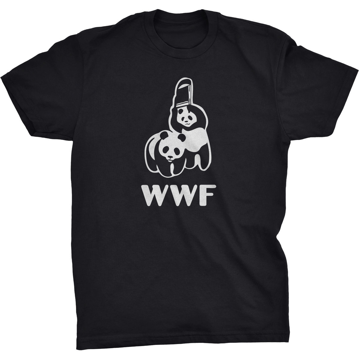 WWF Koszulka Panda Wielka Zwierzęta WWE Wrestling