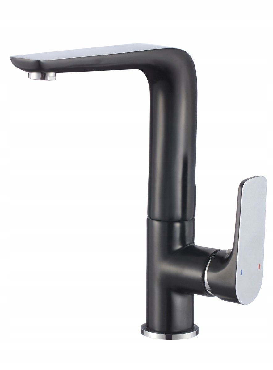 Bateria kuchenna stojąca Senja czarna, chrom