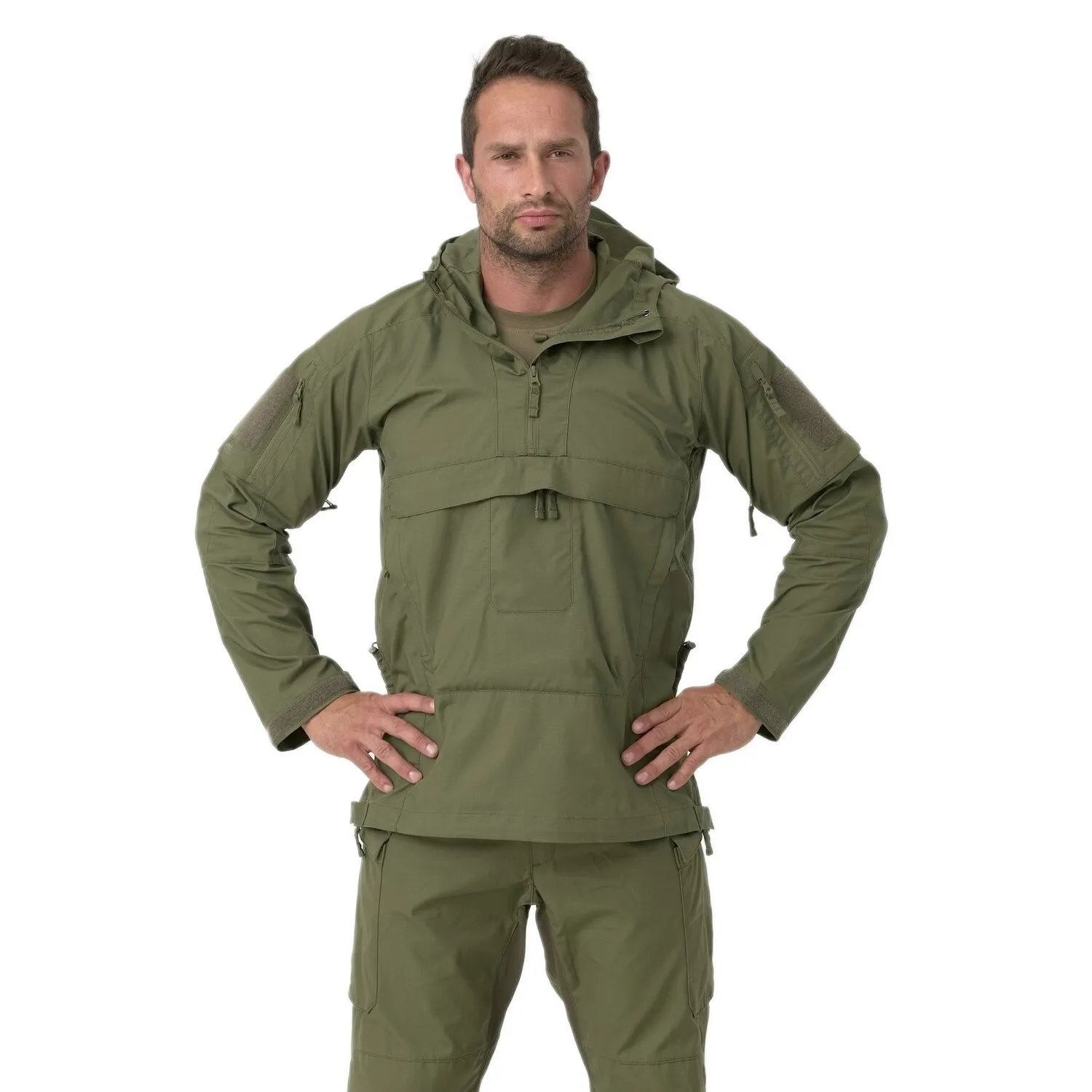 Kurtka Helikon-Tex Anorak Tracer Unisex - Polycotton Stretch Ripstop - Olive Green
