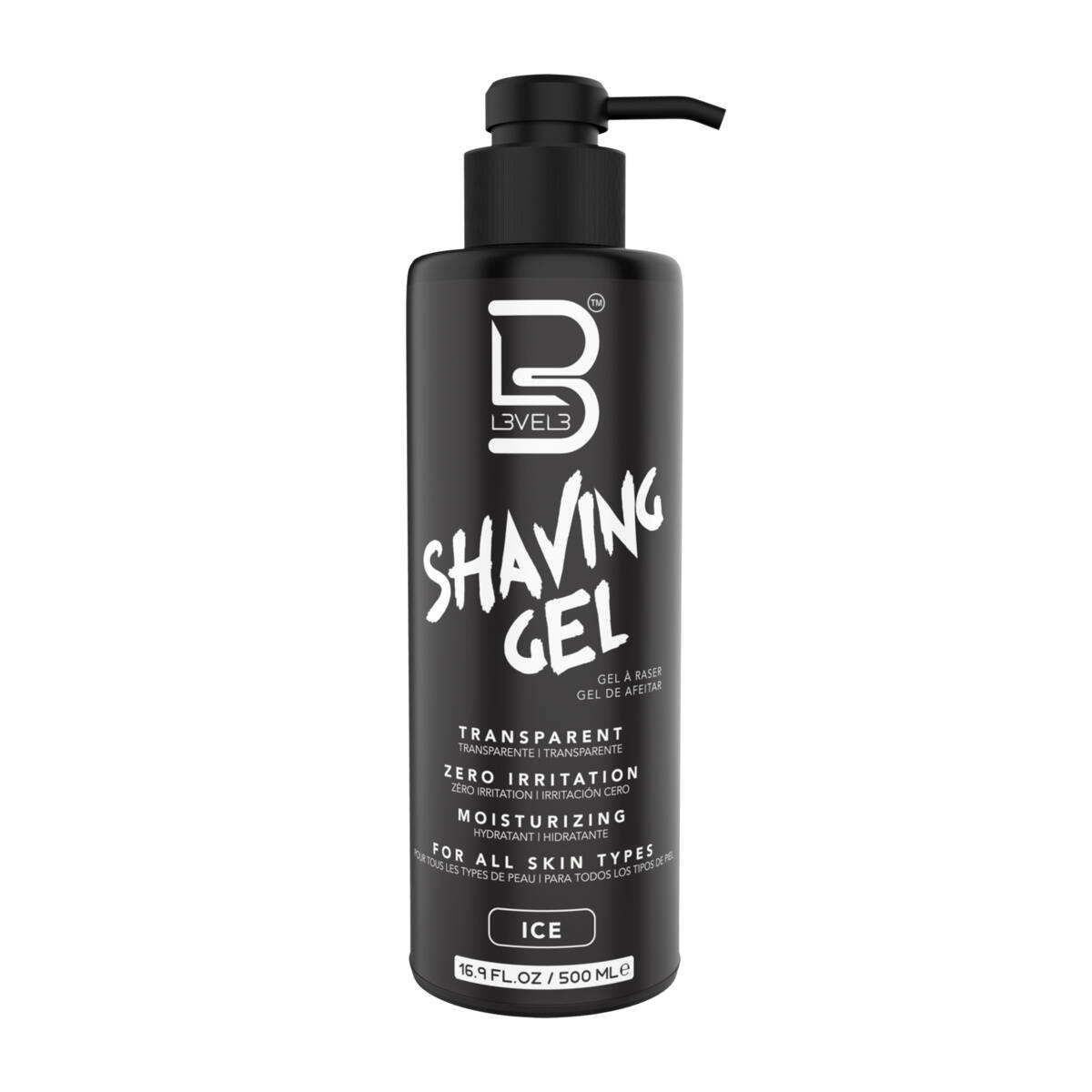 L3VEL3 Shaving Gel, żel do golenia, ice, 500ml
