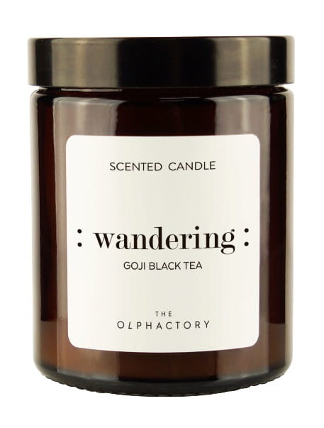 Świeca zapachowa perfumowana - The Olphactory - : wandering : - Goji Black Tea - 135g