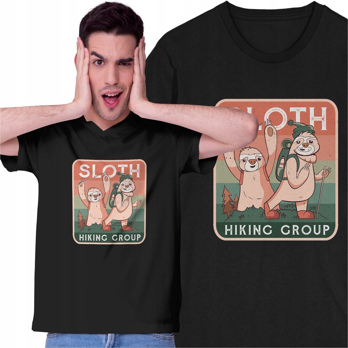 Koszulka w Góry Leniwiec Leniuch Wspinaczka Górska Tatry Zwierzęta