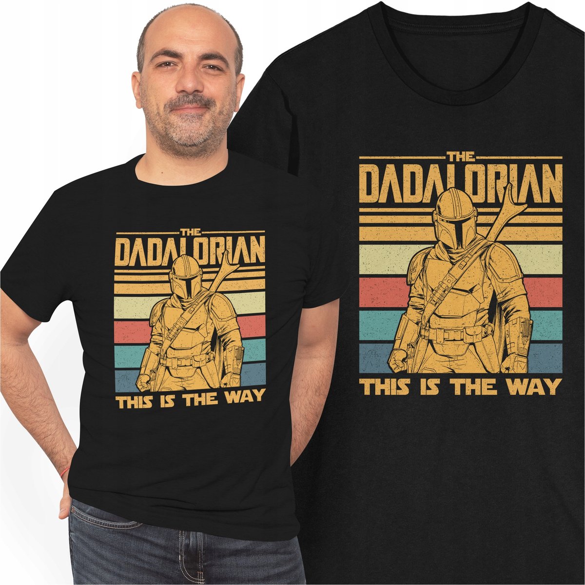 Koszulka The Dadalorian The Mandalorian Star Wars Prezent Dla Taty Ojca