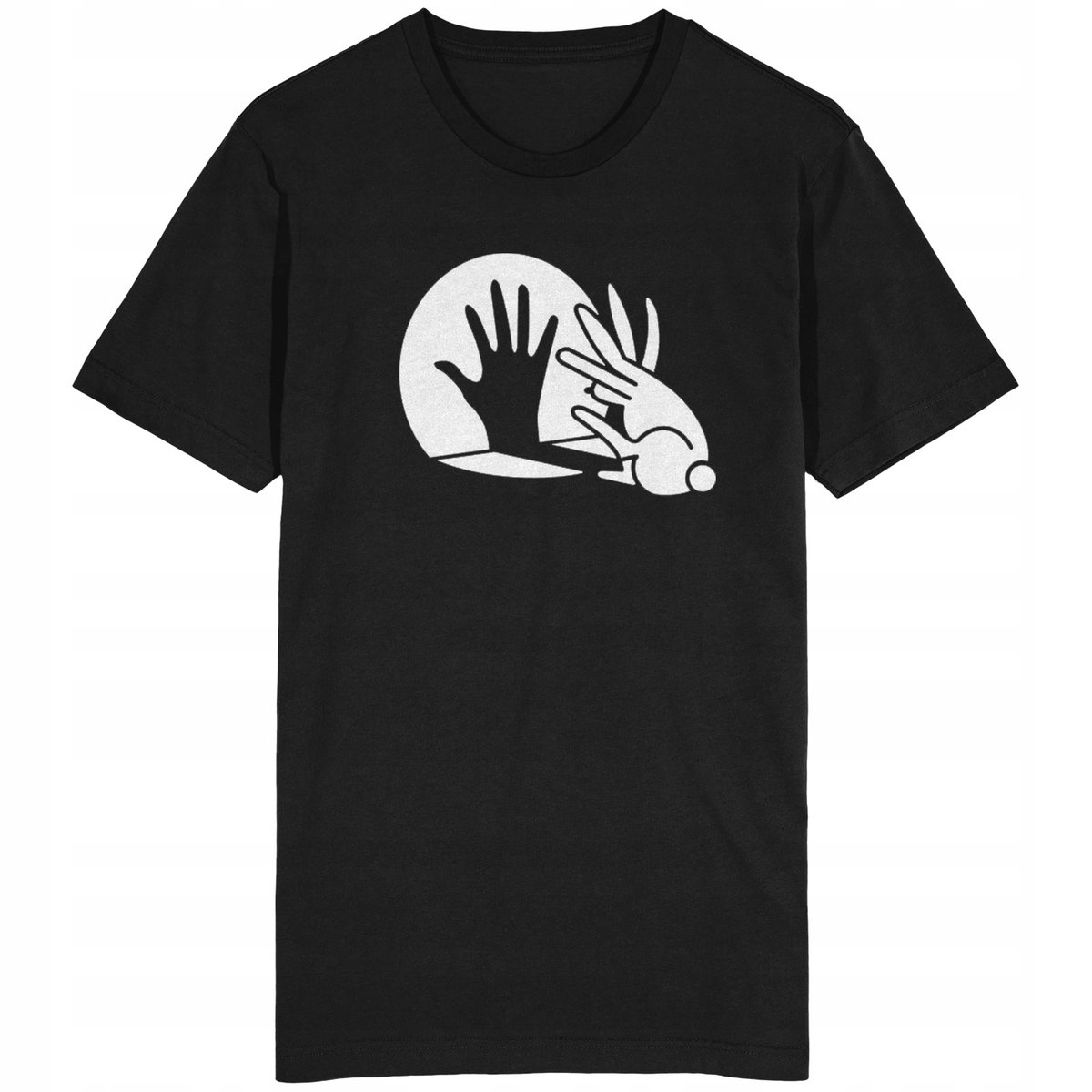 Teatr Cieni Koszulka Królik Dłoń Zabawa Cieniem