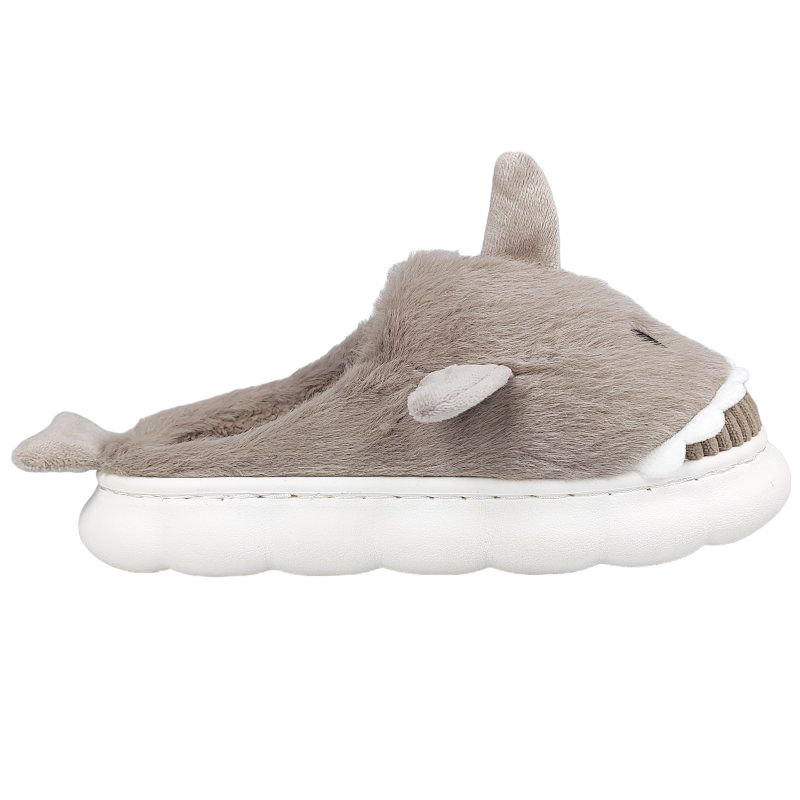 Kapcie Miękkie Ocieplane Wygodne Domowe Modne Stylowe Papcie Futerkowe Wsuwane Damskie Ciepłe Z Rekinem Rox Camel 39