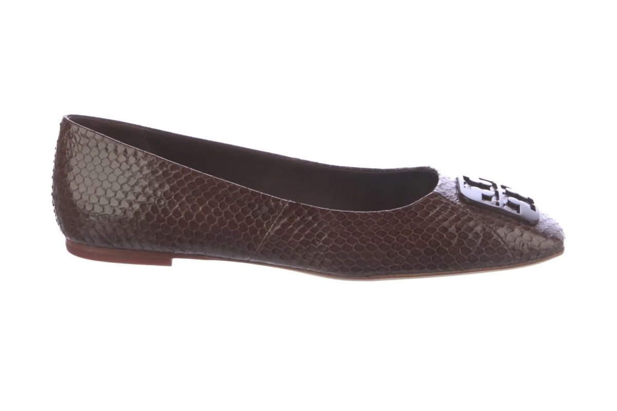 Buty damskie Tory Burch Georgia baleriny brązowe-35,5