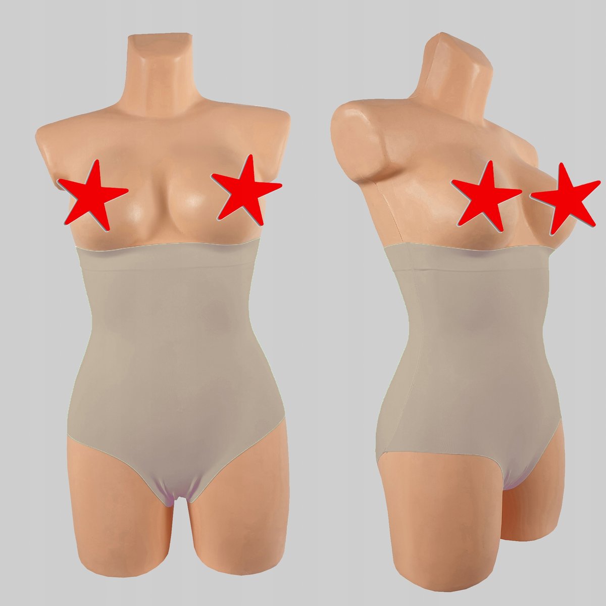 Wysokie Majtki Mocno Wyszczuplające Brzuch Modelujące Push-Up Pośladki Xl