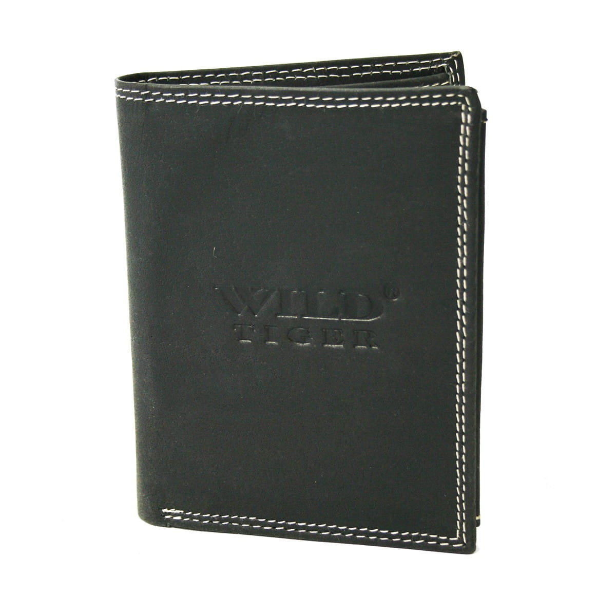 Portfel męski pionowy Wild Tiger - czarny