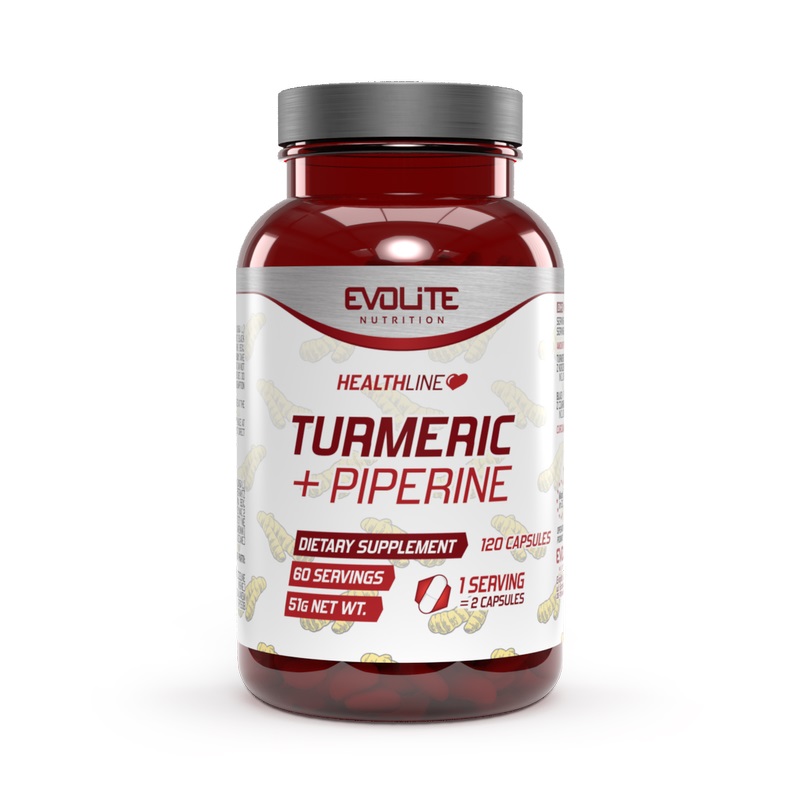 Turmeric + Piperine 120Kaps. Wyprzedaż!