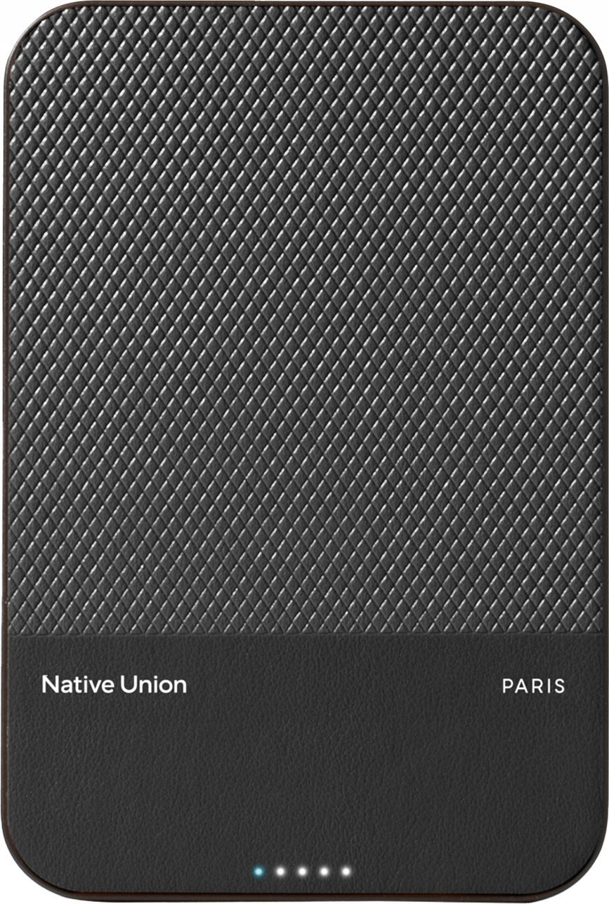 Powerbank Native Union Native Union (Re)Classic Power Bank - magnetyczny powerbank 5000 mAh kompatybilny z MagSafe i Qi2, kabel USB-C - USB-C 15 cm w zestawie (black)