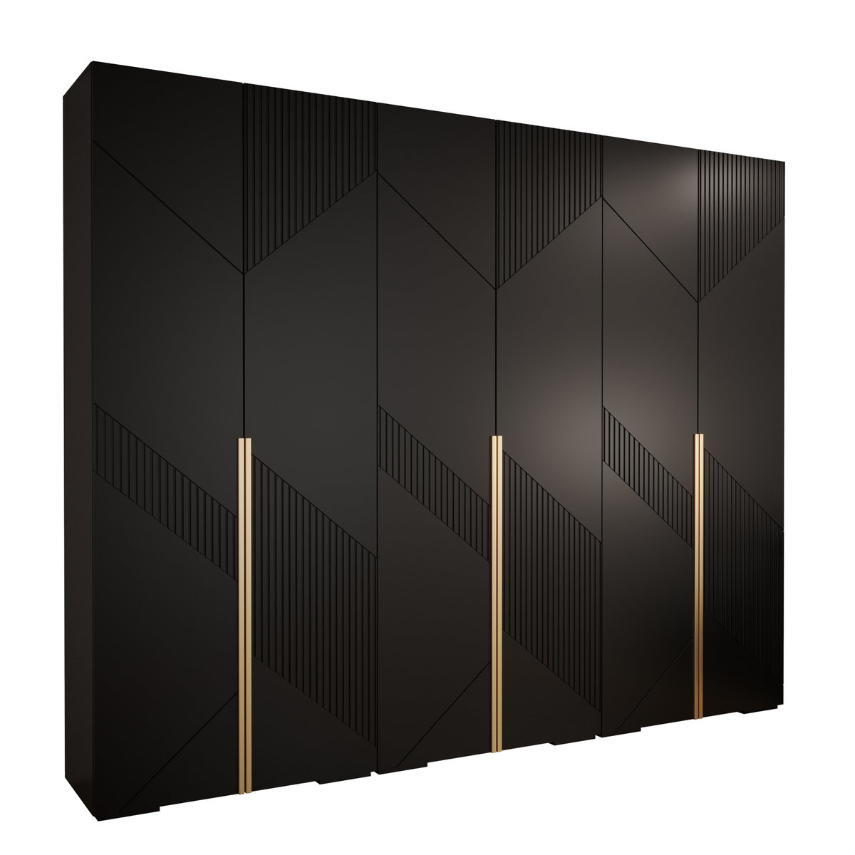 Szafa przesuwna Garderoba MANHATTAN RYFEL 7 300 gł. 47 czarny