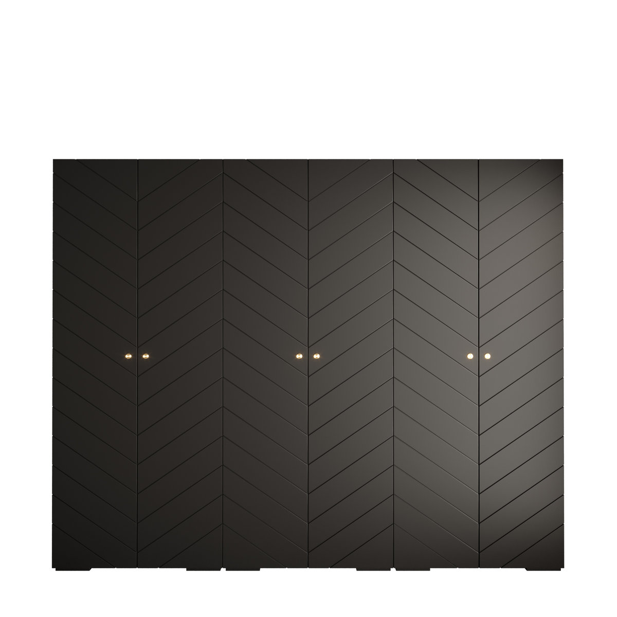 Szafa przesuwna Garderoba MANHATTAN RYFEL 4 300 gł. 47 czarny