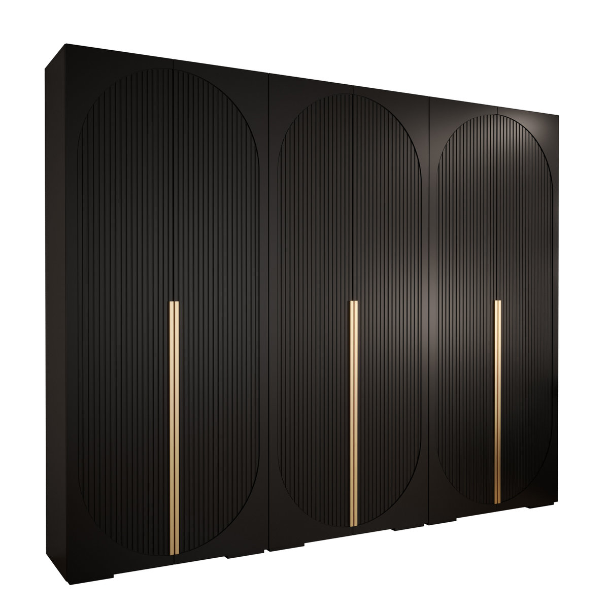 Szafa przesuwna Garderoba MANHATTAN RYFEL 5 300 gł. 47 czarny