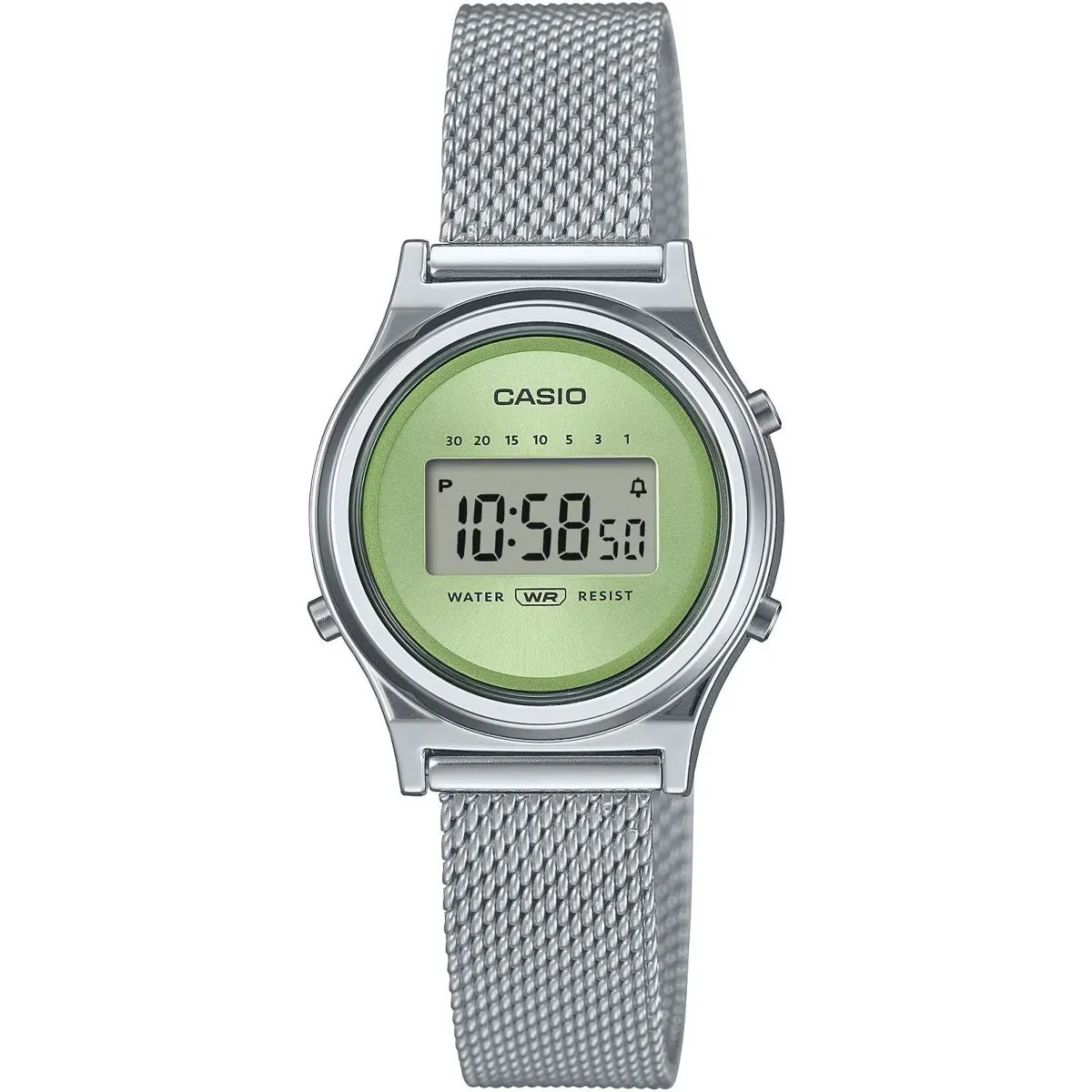 Casio Vintage zegarek w stylu retro z zieloną tarczą LA700WEM-3AEF