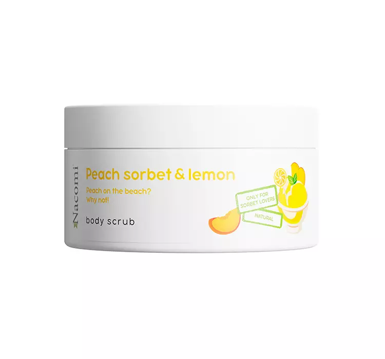 Nacomi - Peach Sorbet & Lemon Body Scrub - Peeling do ciała - Brzoskwiniowy sorbet i Cytryna - 100 ml