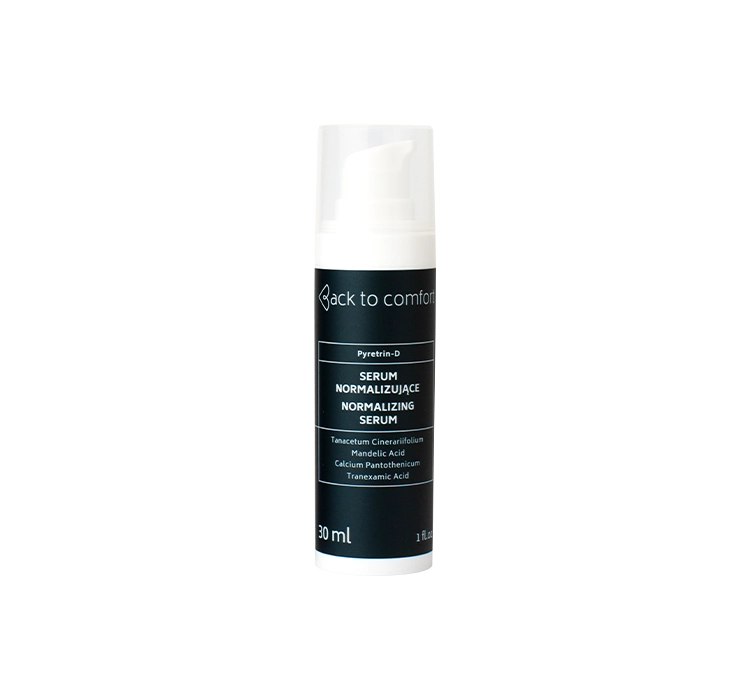 Back To Comfort, Serum normalizujące do cery wrażliwej i trądziku różowatego  - Pyretrin-D, 30ml