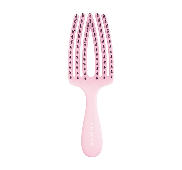 Olivia Garden Finger Brush Care Mini Kids - szczotka do rozczesywania włosów dla dzieci, różowa