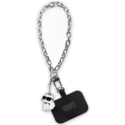Zawieszka Karl Lagerfeld Universal Hand Strap Choupette Silver (3666339170455)