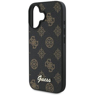 Guess Peony Script Logo do iPhone 16 Plus czarny