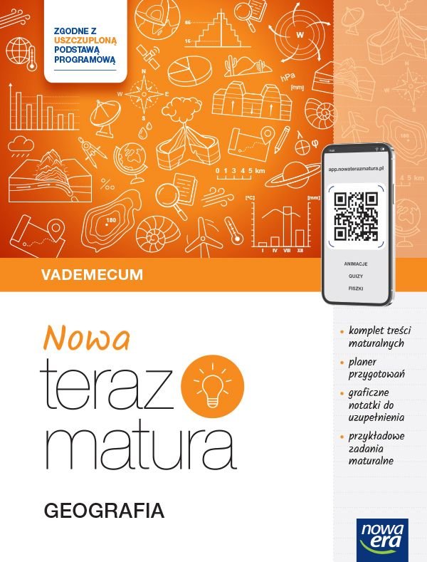 NOWA Teraz matura 2024/2025. Geografia. Vademecum zakres rozszerzony
