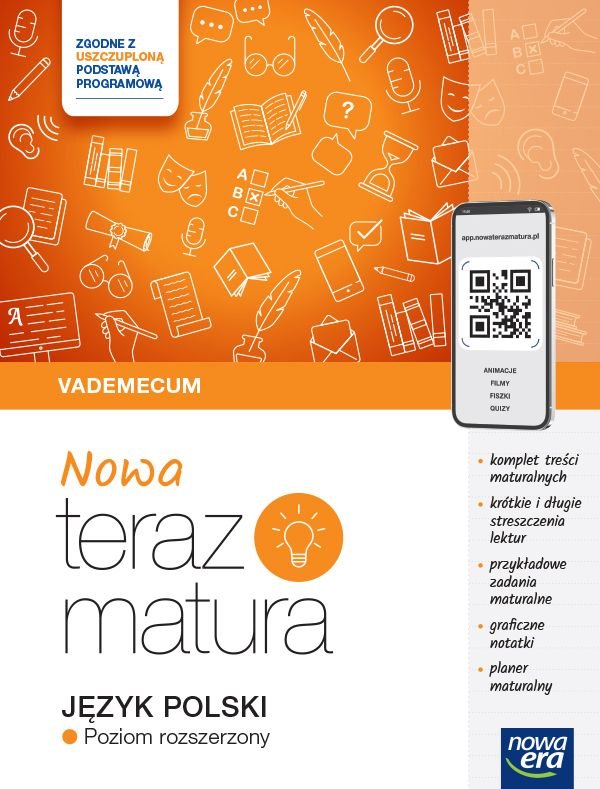 NOWA Teraz matura 2024/2025. Język polski. Vademecum zakres rozszerzony