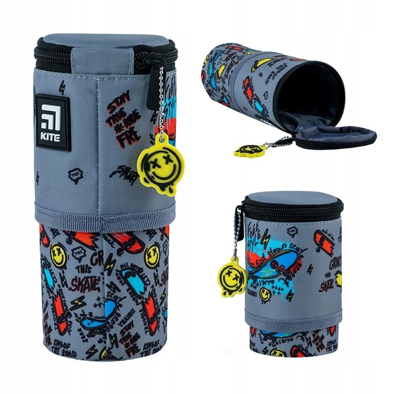Piórnik tuba szkolny dla chłopców SKATEBOARD Kite