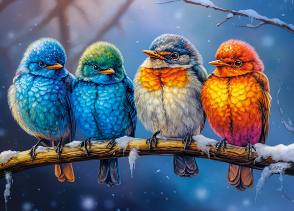 Puzzle 120 el. Razem cieplej