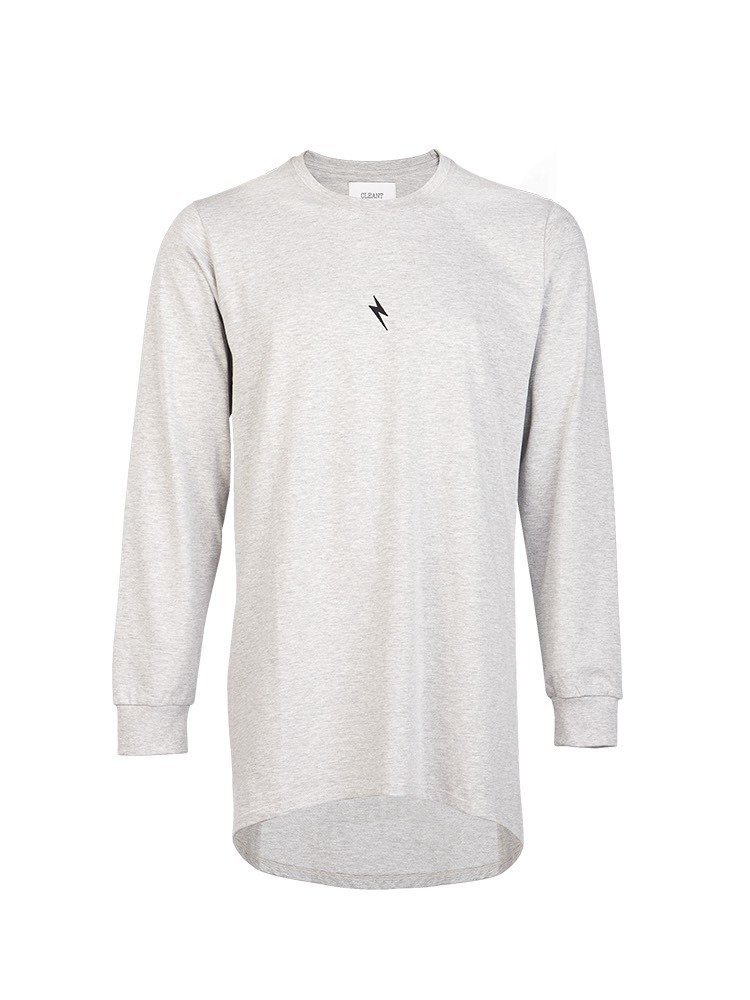 Koszulka z długim rękawem Longsleeve CLEANT Noise Long V3 Szara-XL