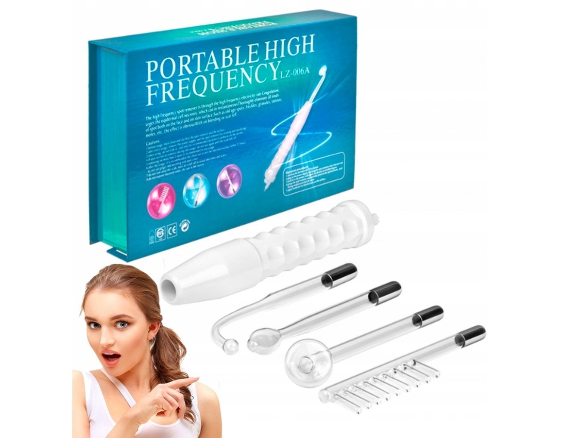 Darsonval Derma Wand 4 Elektrody Do Twarzy Ciała Włosów Pielęgnacja