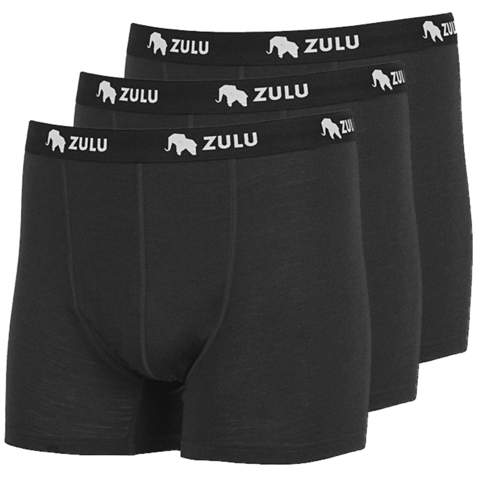 Męskie bokserki Zulu Merino 160 3-pack Rozmiar: XL / Kolor: czarny
