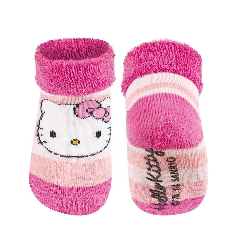 Skarpetki niemowlęce różowe SOXO Hello Kitty z ABS - HELLO KITTY