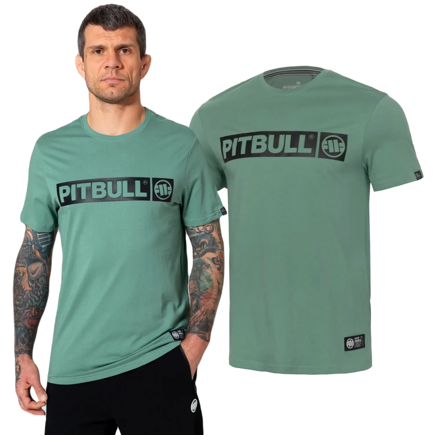 Koszulka Pit Bull Middle Weight 170 Basic Hilltop '24 - Miętowa XL