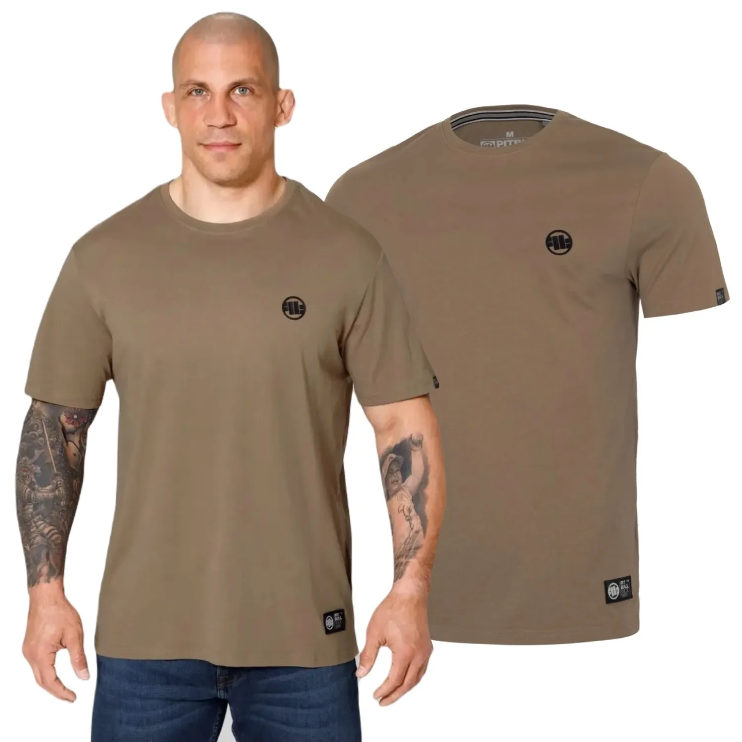Koszulka Pit Bull Middle Weight 170 Basic Small Logo '24 - Coyote Brown XL