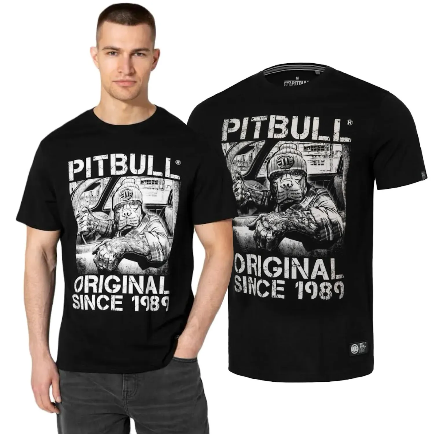 Koszulka Pit Bull Middle Weight 170 Basic Drive '24 - Czarna XL