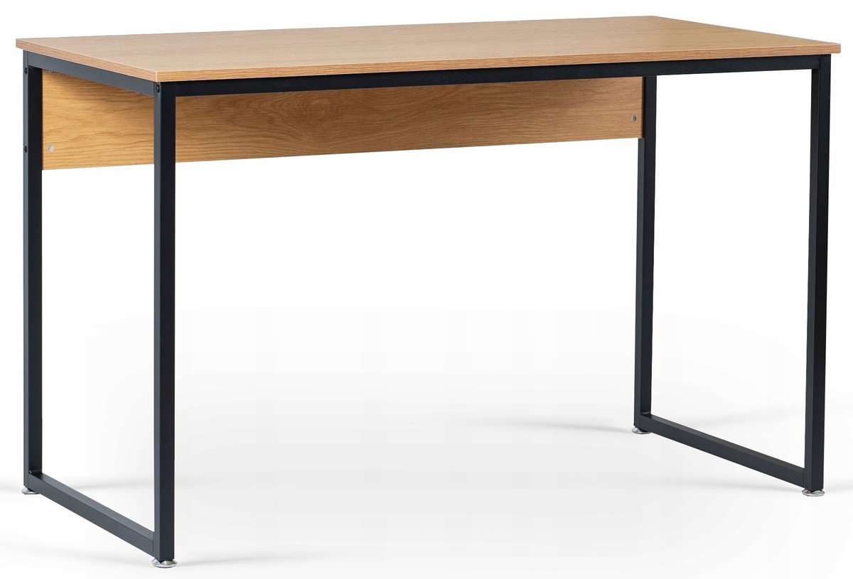 Biurko 120 Loft Industrialne Biurowe Gabinetowe Proste Dąb Złoty ROSS