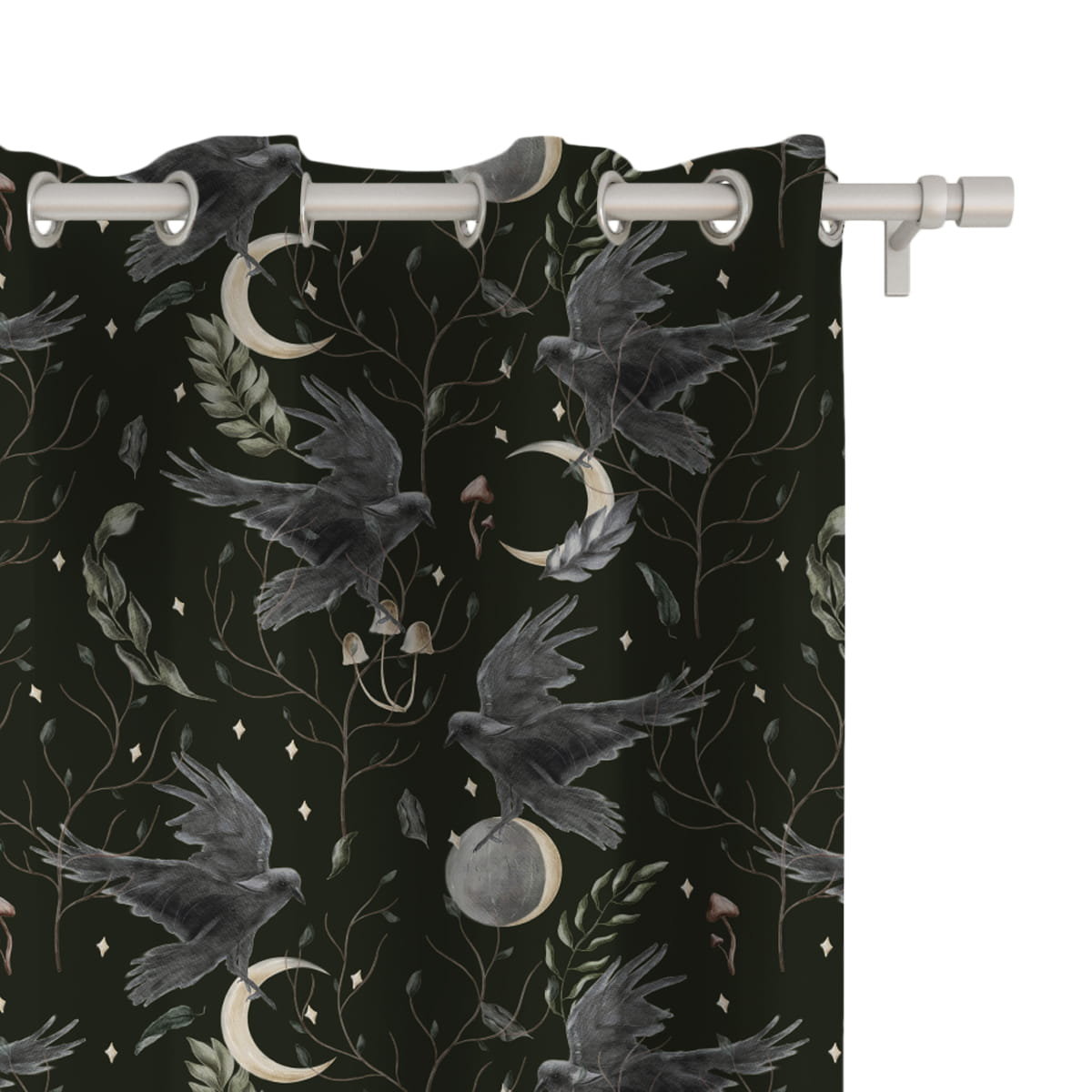 Zasłona AUTUMN wzór AT28 | jesienne nocne niebo 150 x 230 cm tkanina zaciemniająca