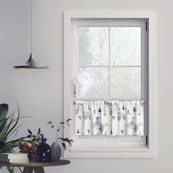 Zazdrostka AUTUMN wzór AT25 | akwarelowe ptaki we mgle 45 x 180 cm