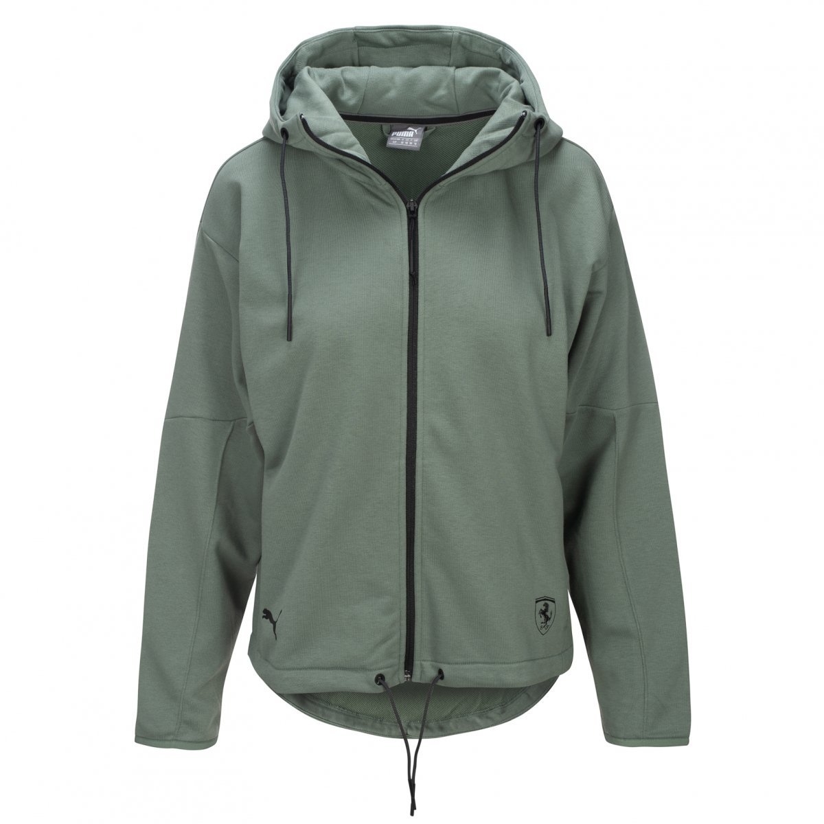Puma Ferrari bluza damska khaki rozpinana z kapturem 576667 03 S