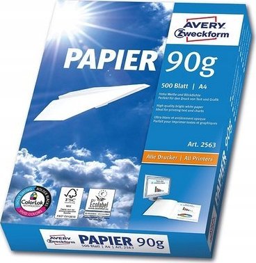 AVERY Avery Premium 2563 - Vit - A4 210 x 297 mm - 90 g/m² - 500 ark vanligt papper