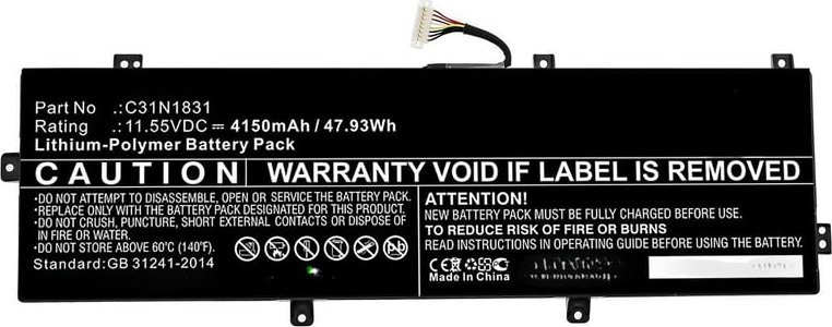 Bateria CoreParts 47.93Wh Li-Polymer 11.55V 4150mAh do Asus P3540FA MBXAS-BA0280