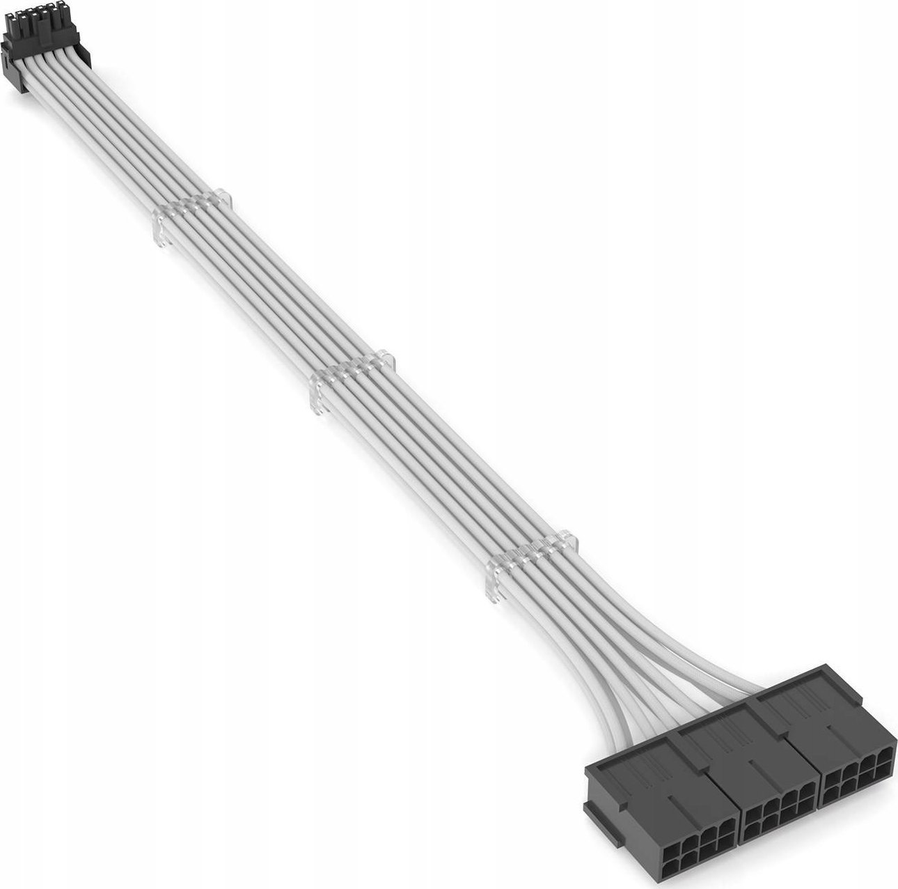 QingSea Adapter przejściówka kątowa 90 stopni 8 Pin 12VHPWR TYP A 16 AWG Biały QingSea QINGSEA 90 DEGREE 3*8 PIN TO 12VHPWR TYPE A