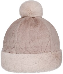 Czapka z Pomponem Fake Fur by Seeberger, różowy, S (54-55 cm)