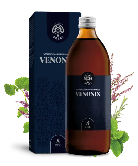 VENONIX® wsparcie układu krążenia, zmniejszenie obrzęków, redukcja uczucia ciężkich nóg