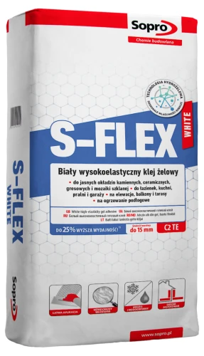 S-Flex White 202 - Biały wysokoelastyczny klej żelowy